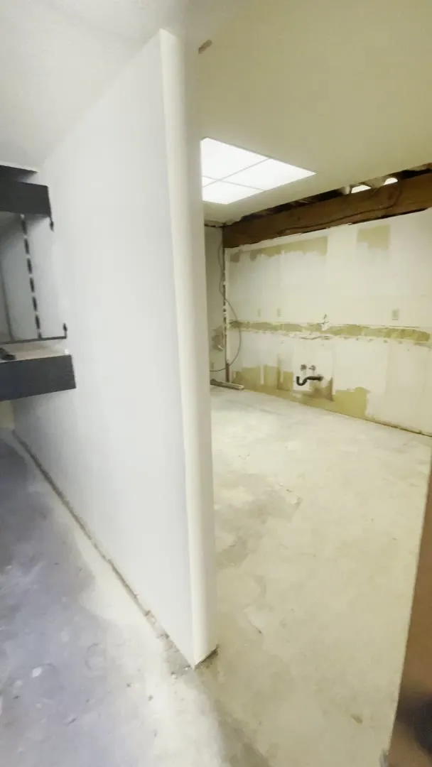 The San Jose home stripped for the remodel